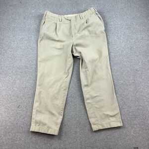Kiton Pants Men 36X28 Beige Napoli Chino Khakis Trousers Classic Cotton Italy
